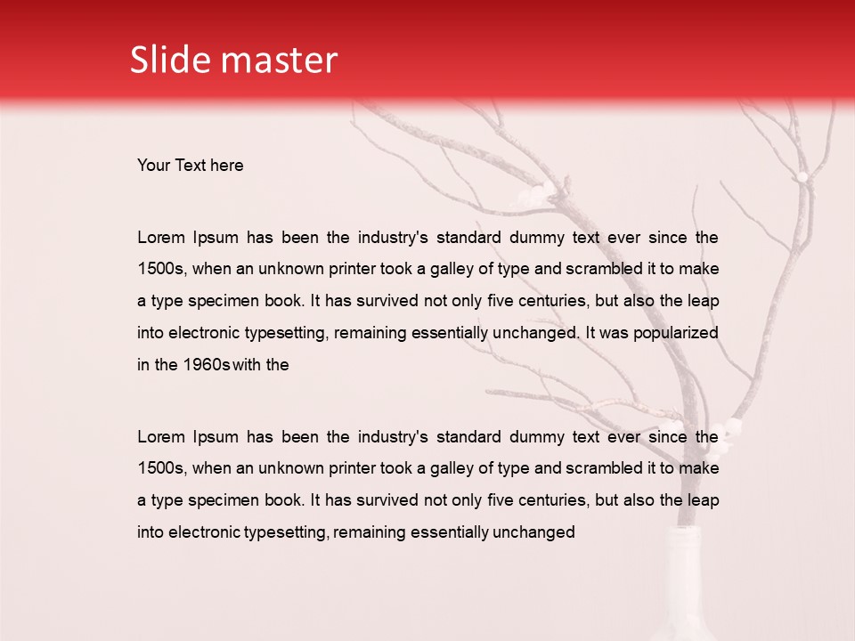 Home Merry Vase PowerPoint Template