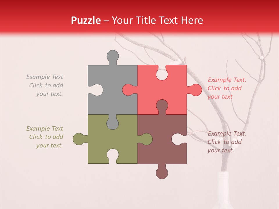 Home Merry Vase PowerPoint Template