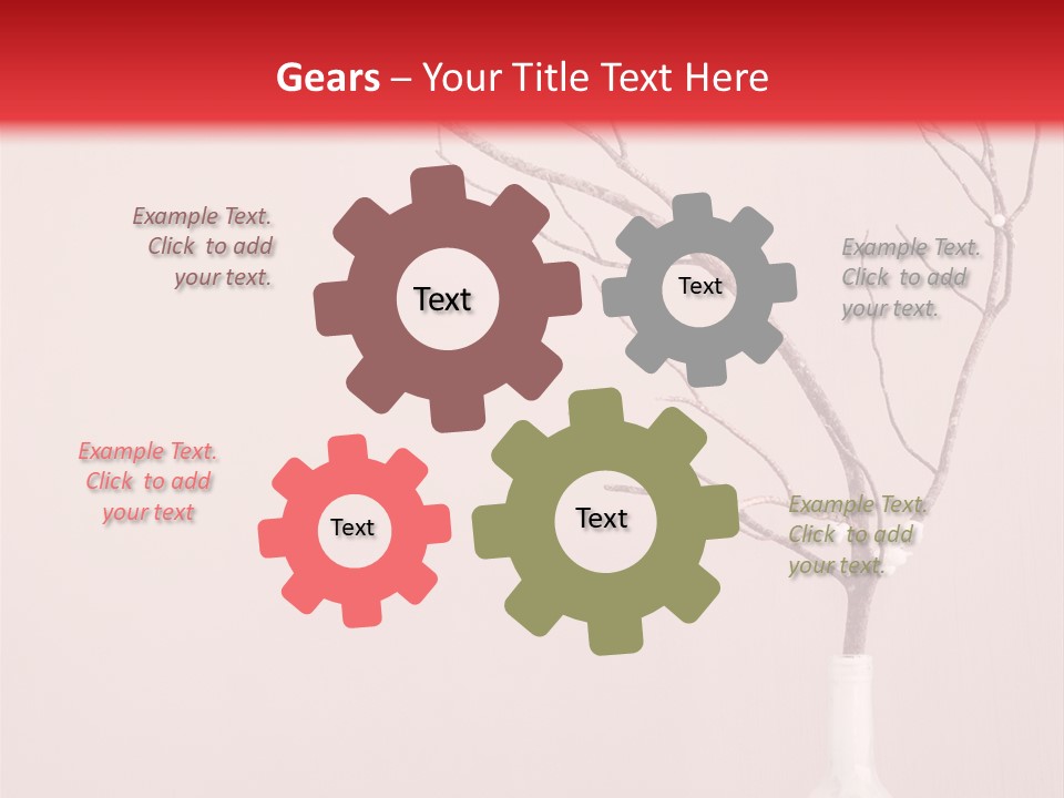 Home Merry Vase PowerPoint Template