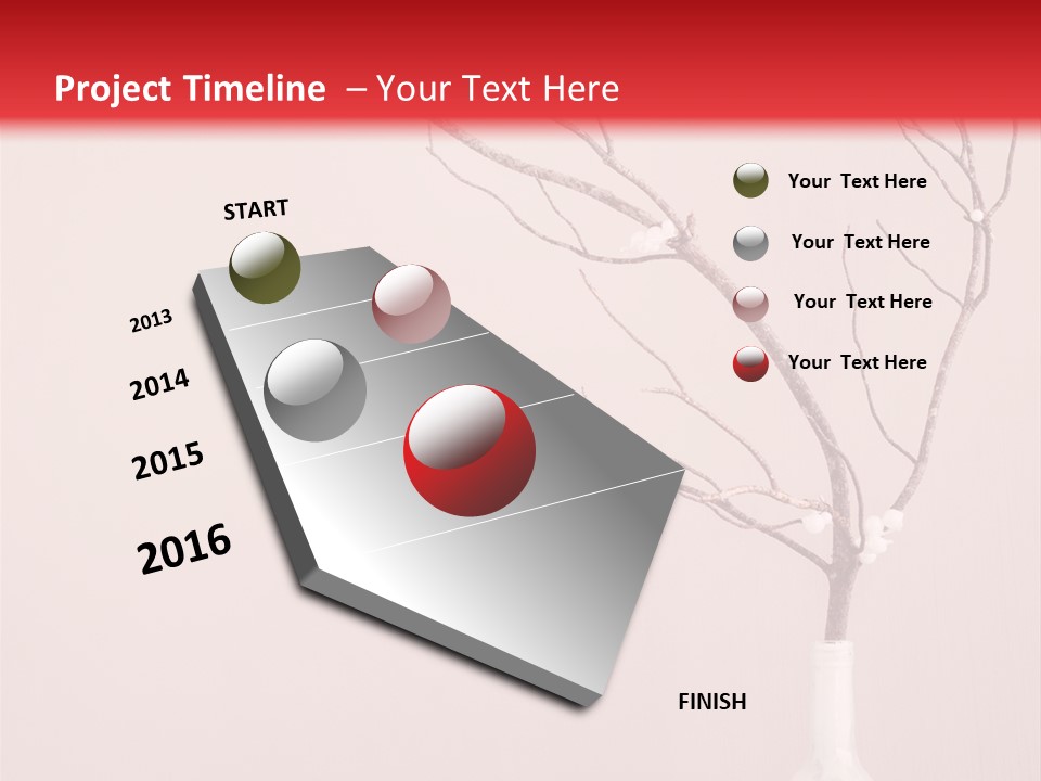 Home Merry Vase PowerPoint Template