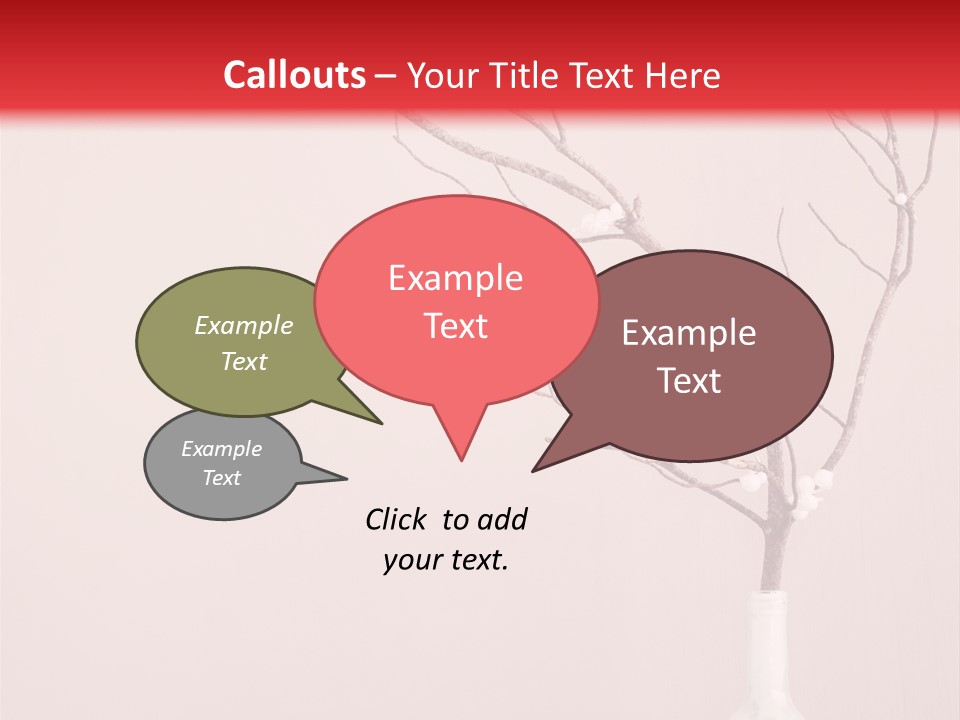 Home Merry Vase PowerPoint Template