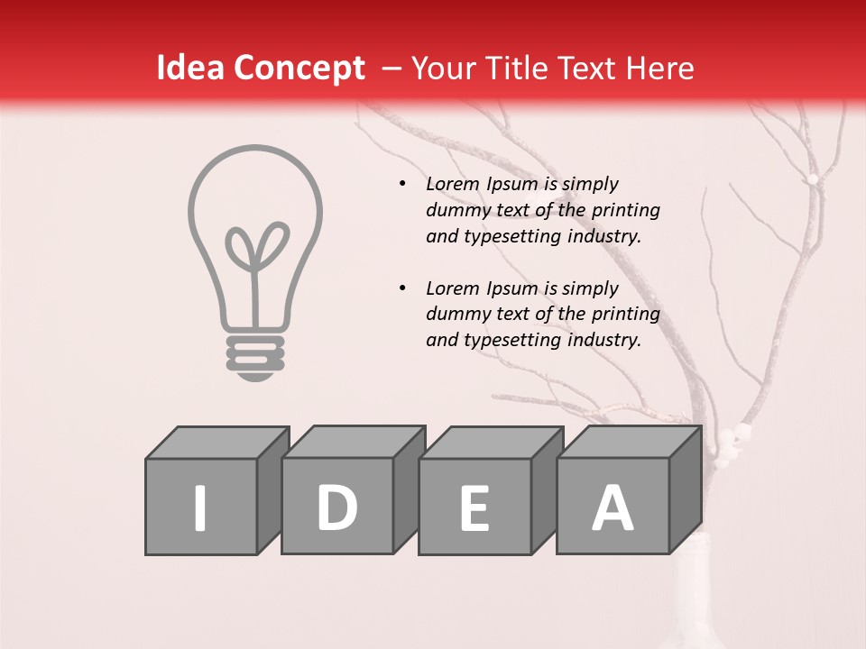 Home Merry Vase PowerPoint Template