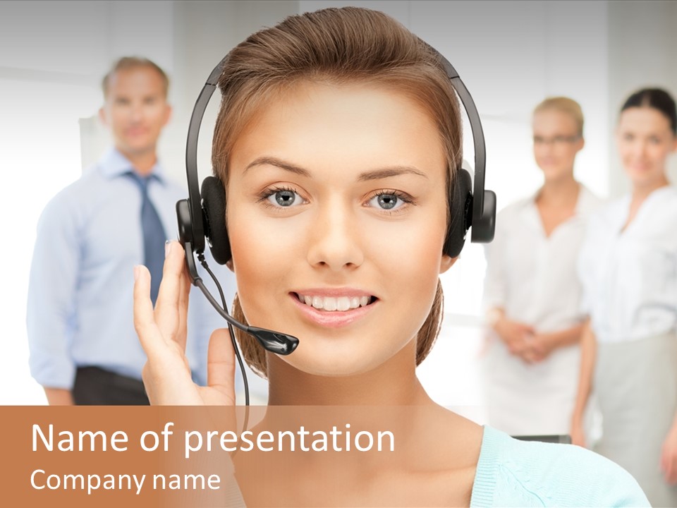 Online Modern Secretary PowerPoint Template