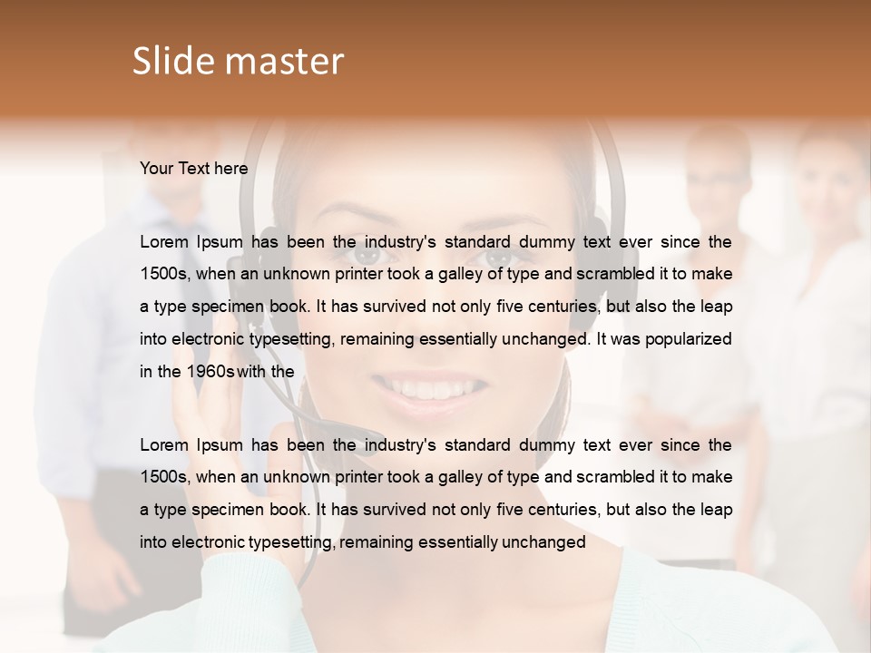 Online Modern Secretary PowerPoint Template