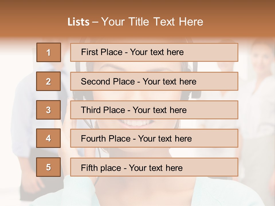Online Modern Secretary PowerPoint Template