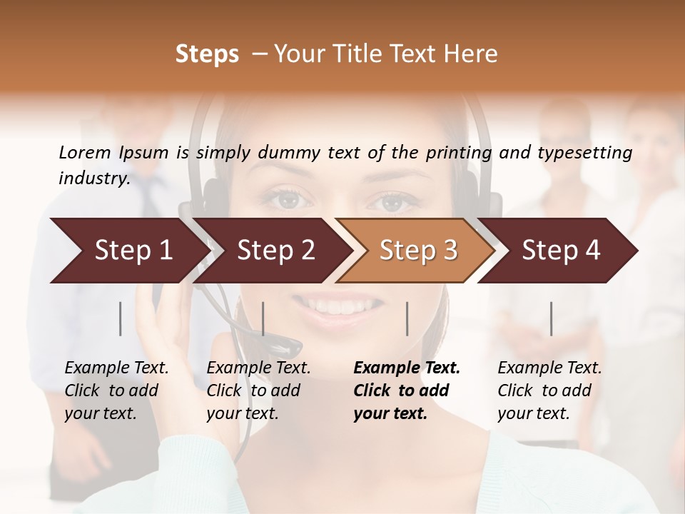 Online Modern Secretary PowerPoint Template