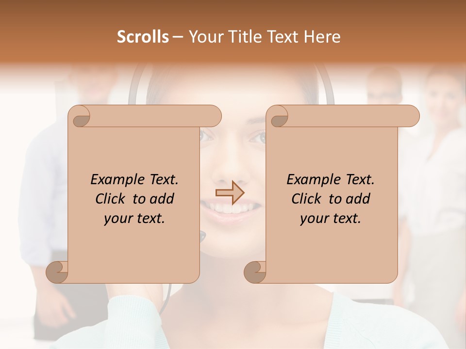 Online Modern Secretary PowerPoint Template