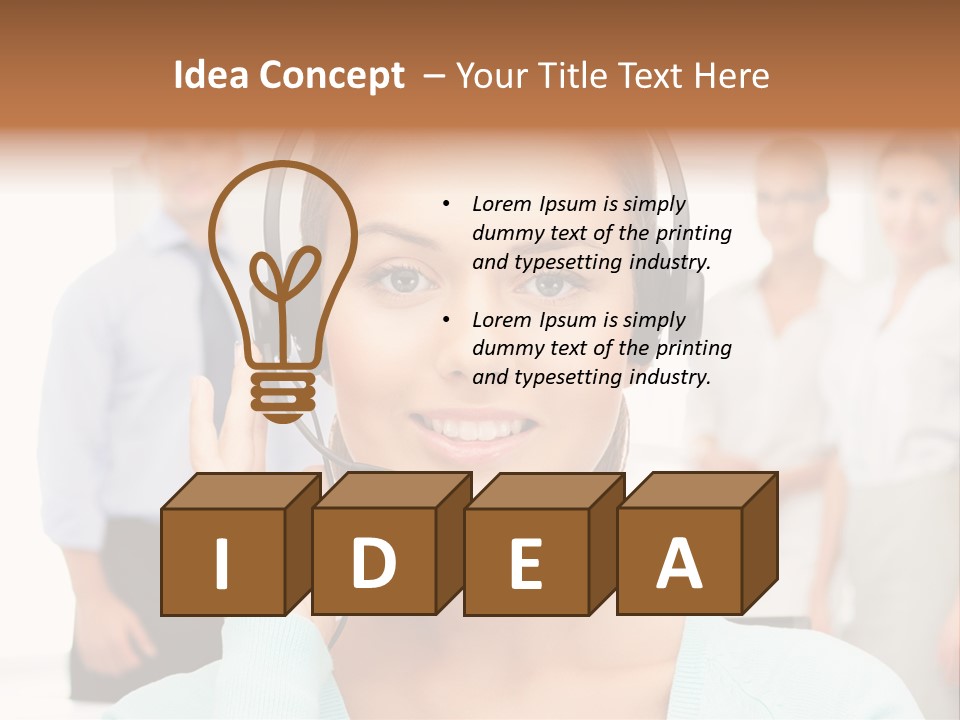 Online Modern Secretary PowerPoint Template