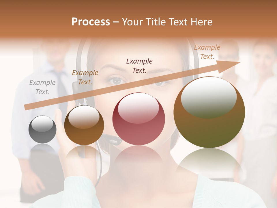 Online Modern Secretary PowerPoint Template