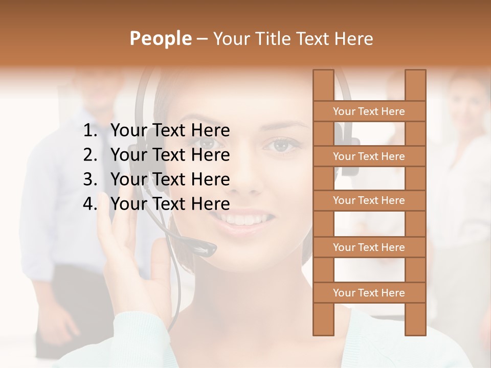 Online Modern Secretary PowerPoint Template