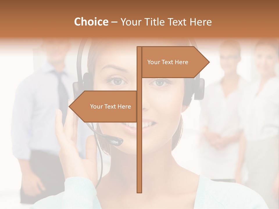 Online Modern Secretary PowerPoint Template