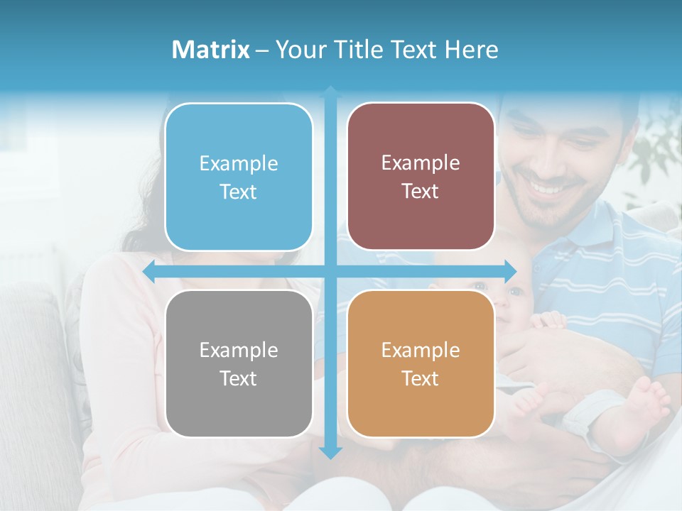 Mother Child Father PowerPoint Template