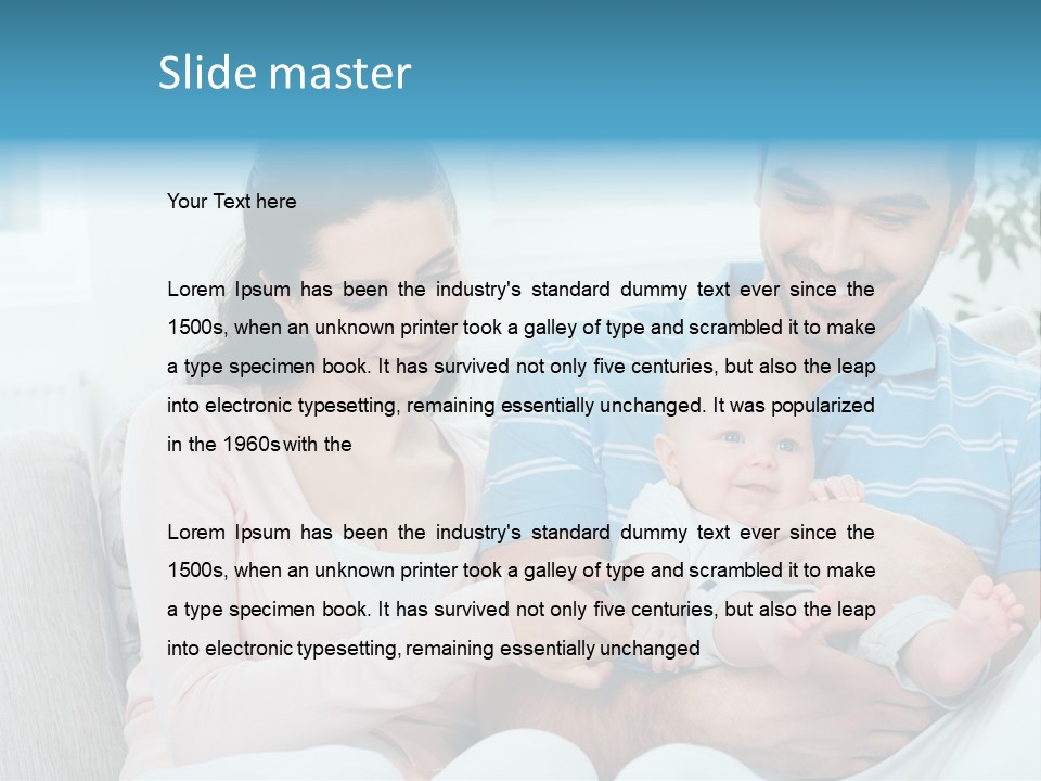 Mother Child Father PowerPoint Template