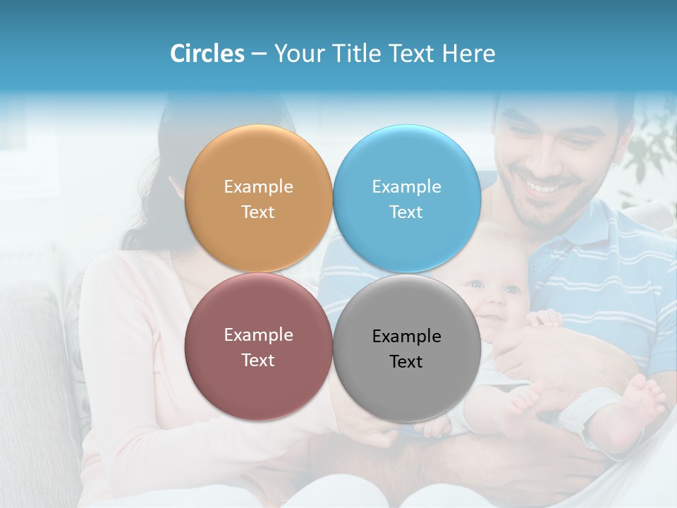 Mother Child Father PowerPoint Template
