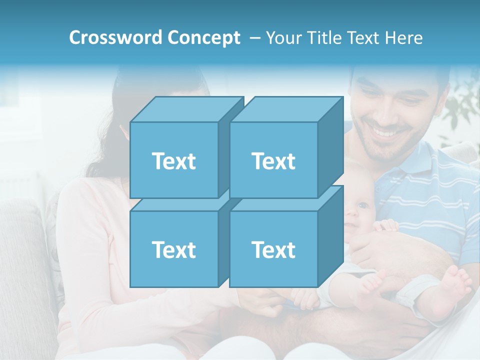 Mother Child Father PowerPoint Template