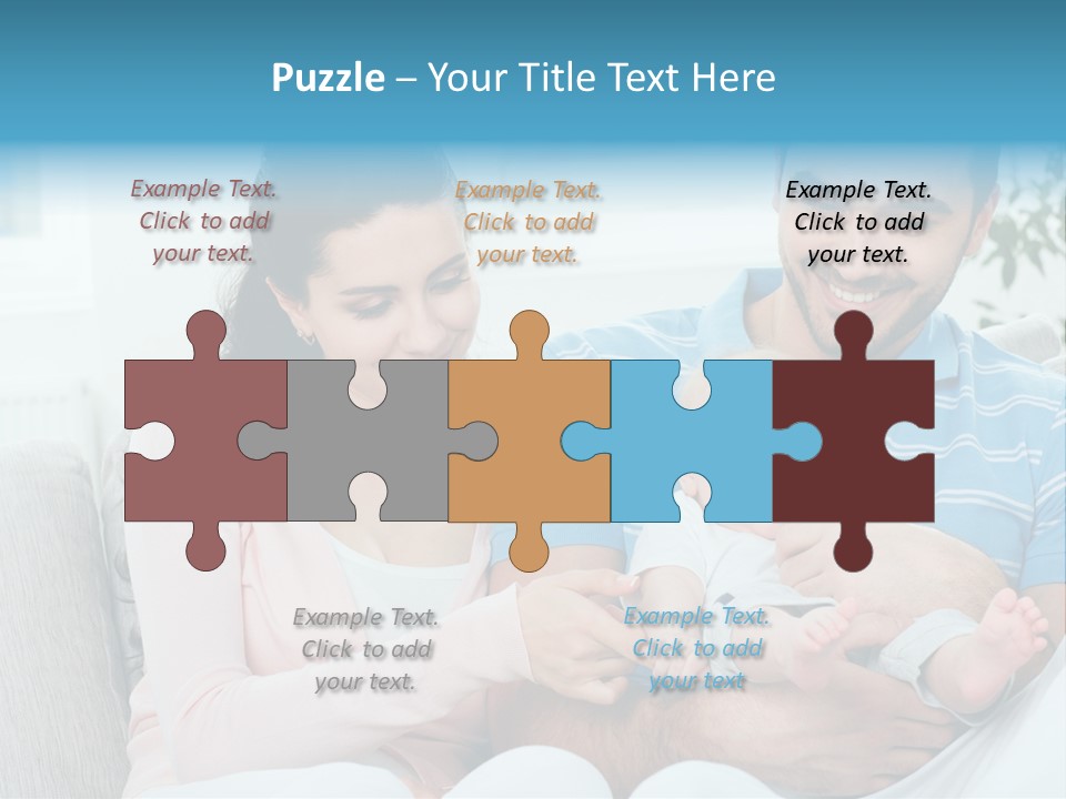 Mother Child Father PowerPoint Template