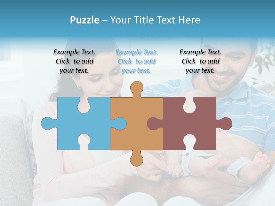 Mother Child Father PowerPoint Template