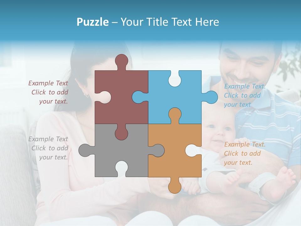 Mother Child Father PowerPoint Template