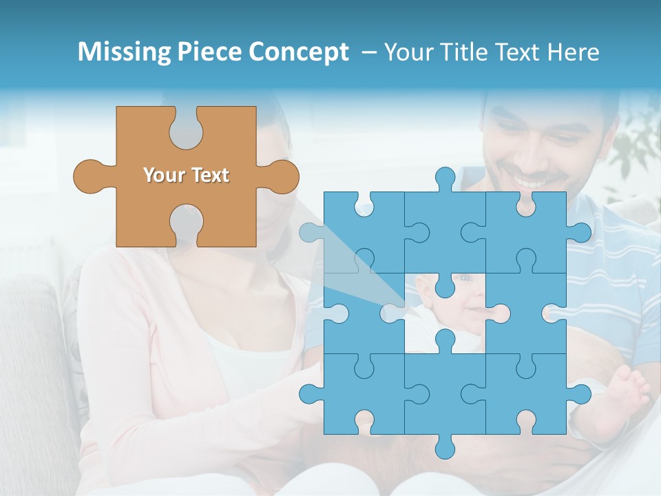 Mother Child Father PowerPoint Template