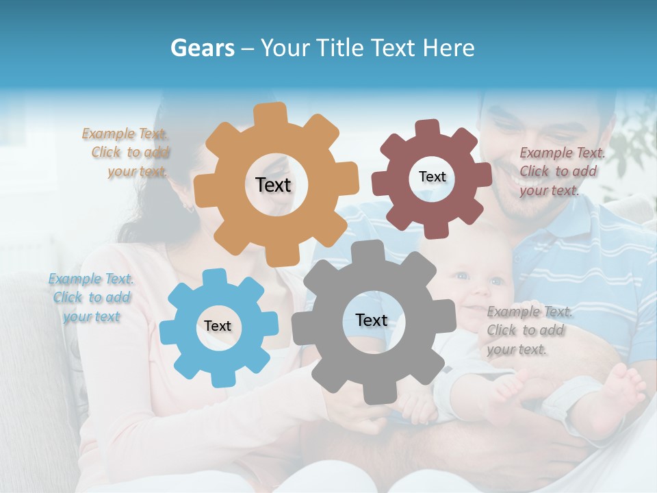 Mother Child Father PowerPoint Template