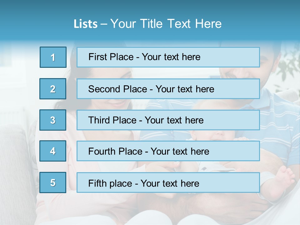 Mother Child Father PowerPoint Template