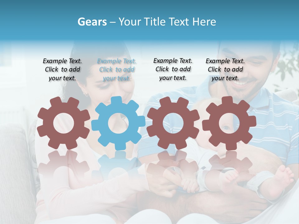 Mother Child Father PowerPoint Template