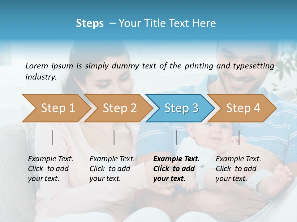 Mother Child Father PowerPoint Template