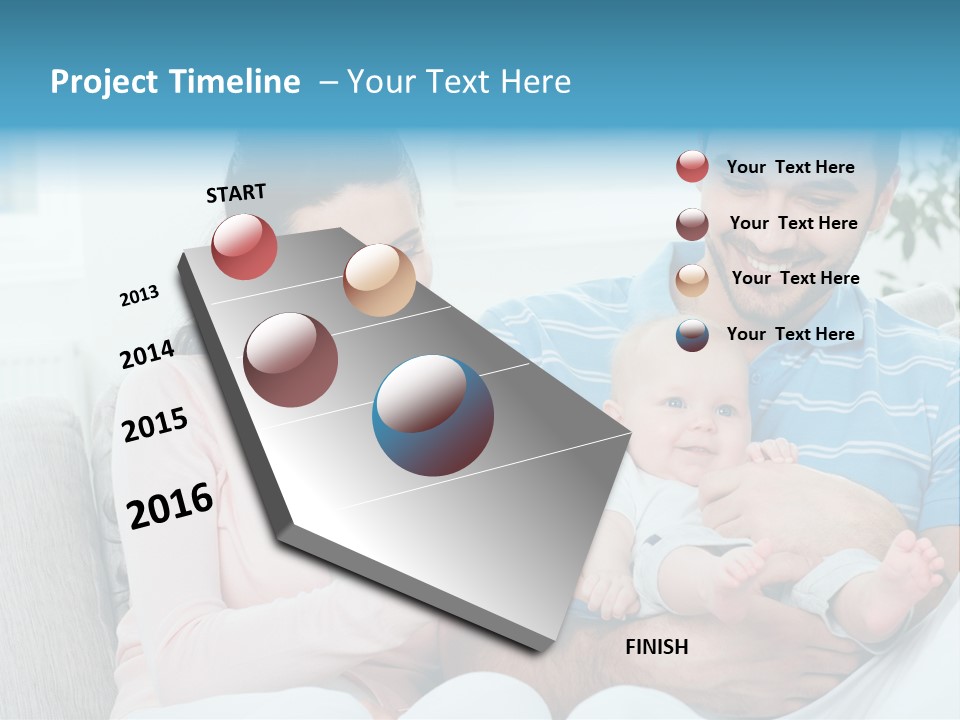 Mother Child Father PowerPoint Template