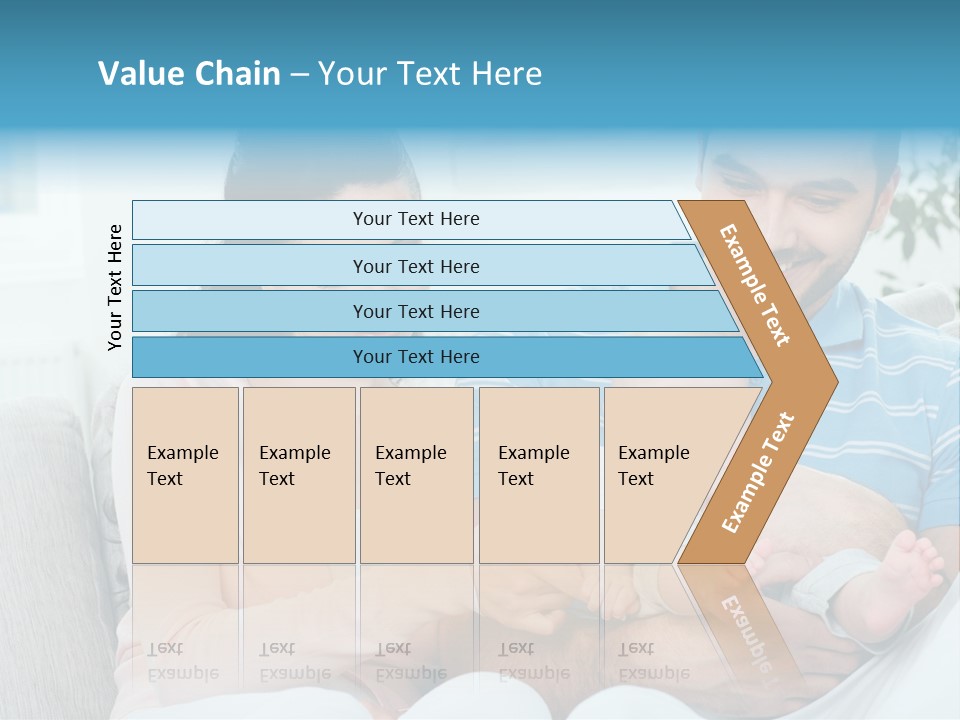 Mother Child Father PowerPoint Template