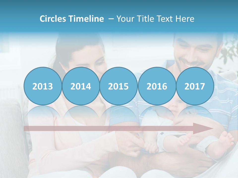 Mother Child Father PowerPoint Template