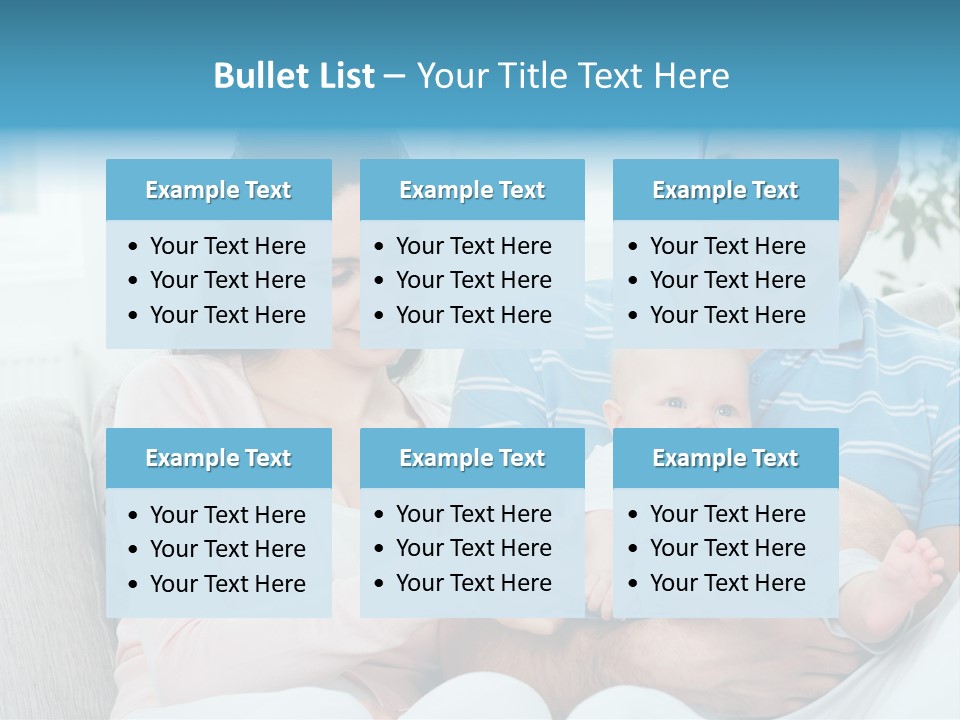 Mother Child Father PowerPoint Template