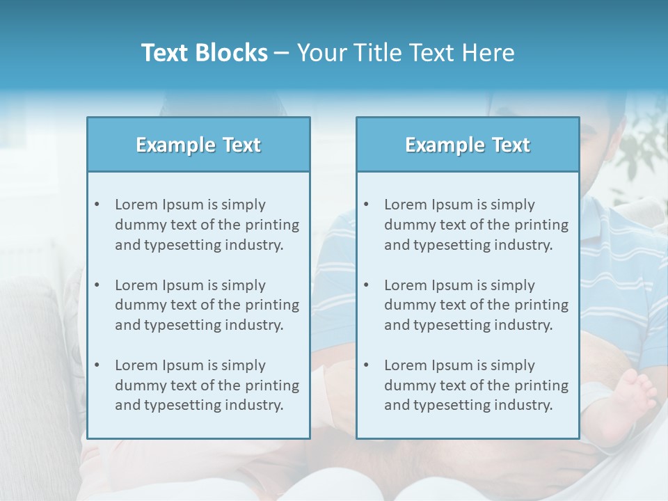 Mother Child Father PowerPoint Template