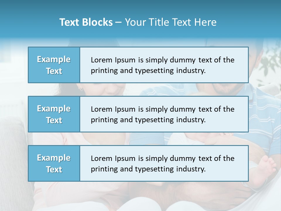 Mother Child Father PowerPoint Template