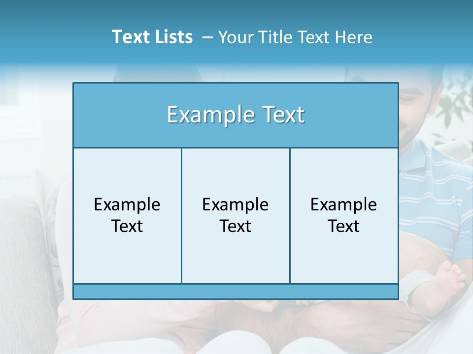 Mother Child Father PowerPoint Template