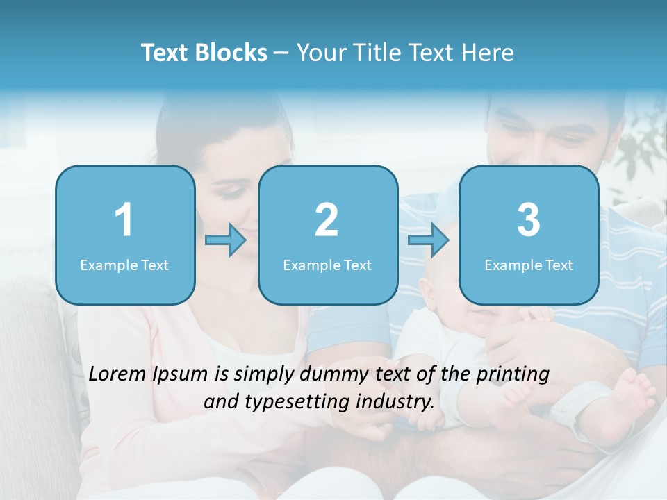 Mother Child Father PowerPoint Template