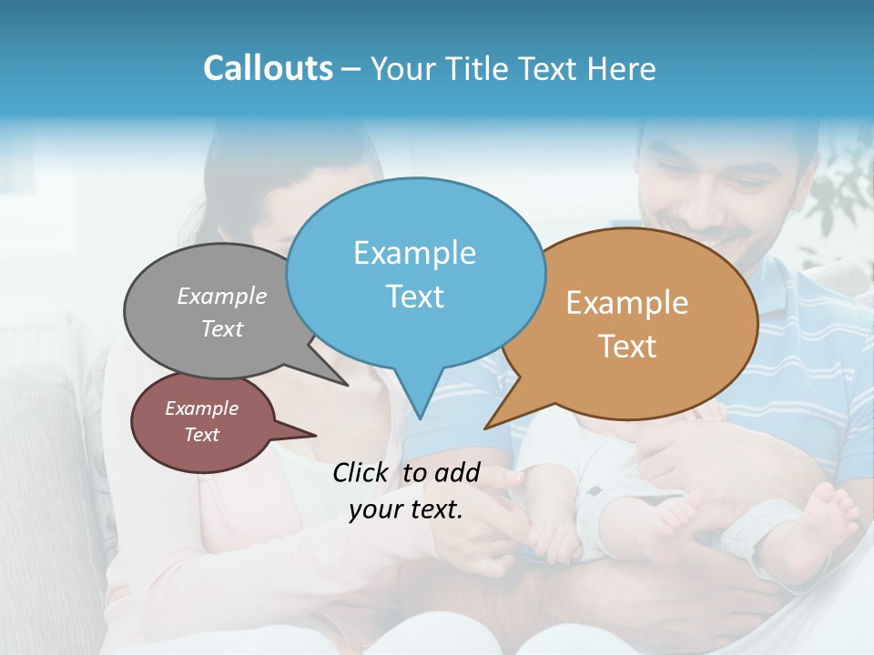 Mother Child Father PowerPoint Template