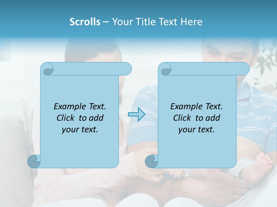 Mother Child Father PowerPoint Template