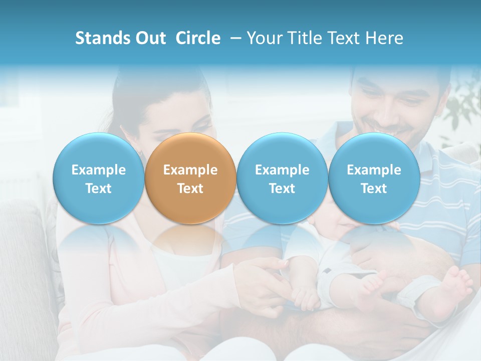 Mother Child Father PowerPoint Template