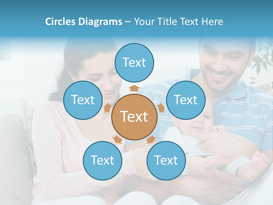 Mother Child Father PowerPoint Template