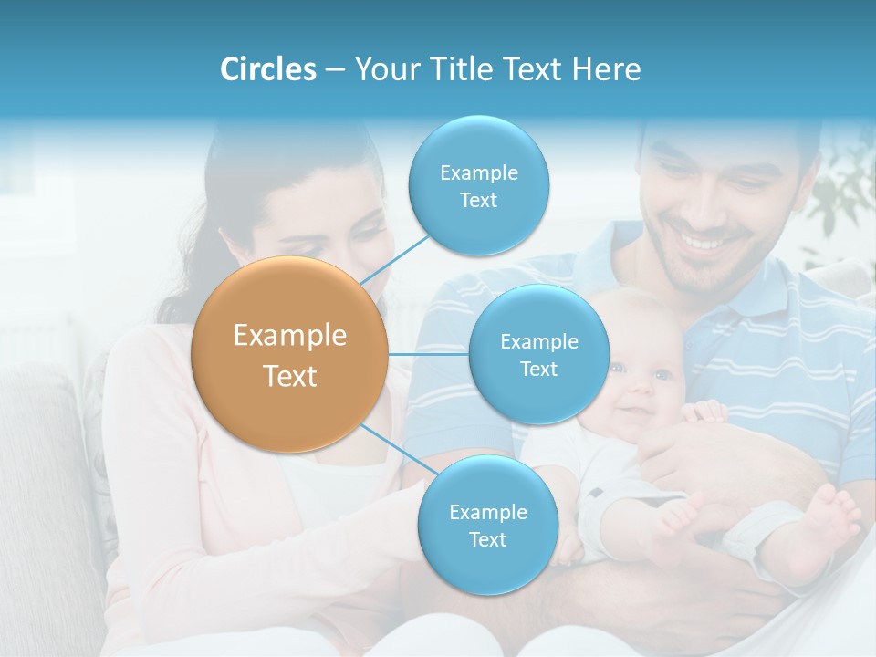 Mother Child Father PowerPoint Template