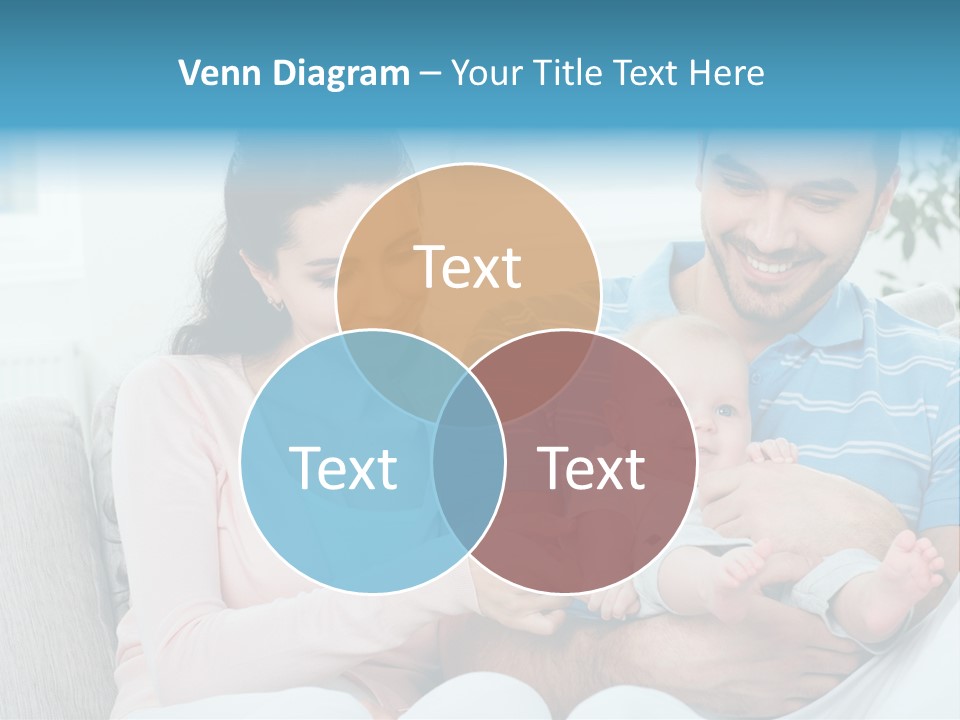 Mother Child Father PowerPoint Template