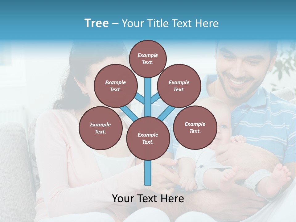 Mother Child Father PowerPoint Template