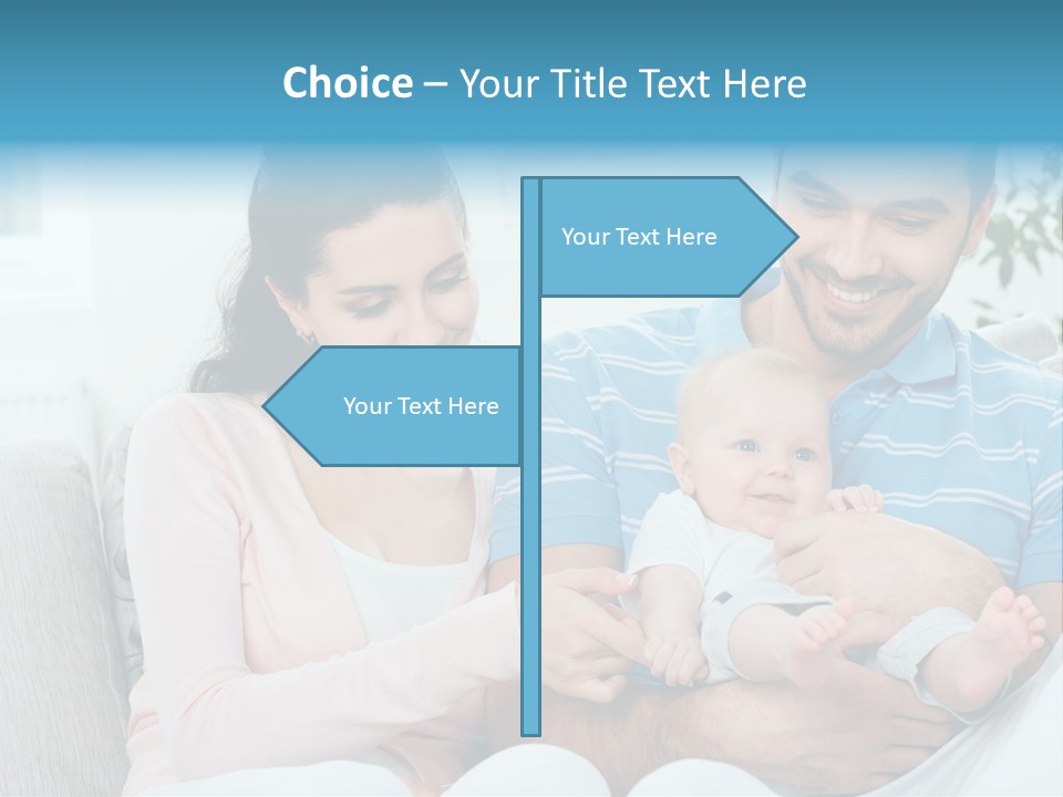 Mother Child Father PowerPoint Template