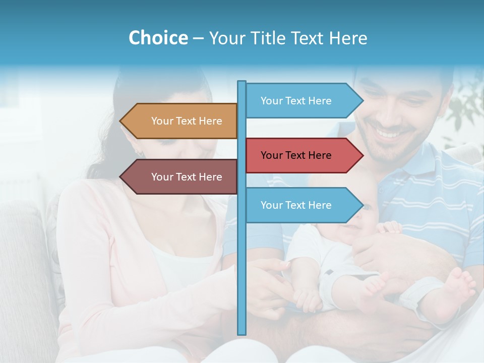 Mother Child Father PowerPoint Template