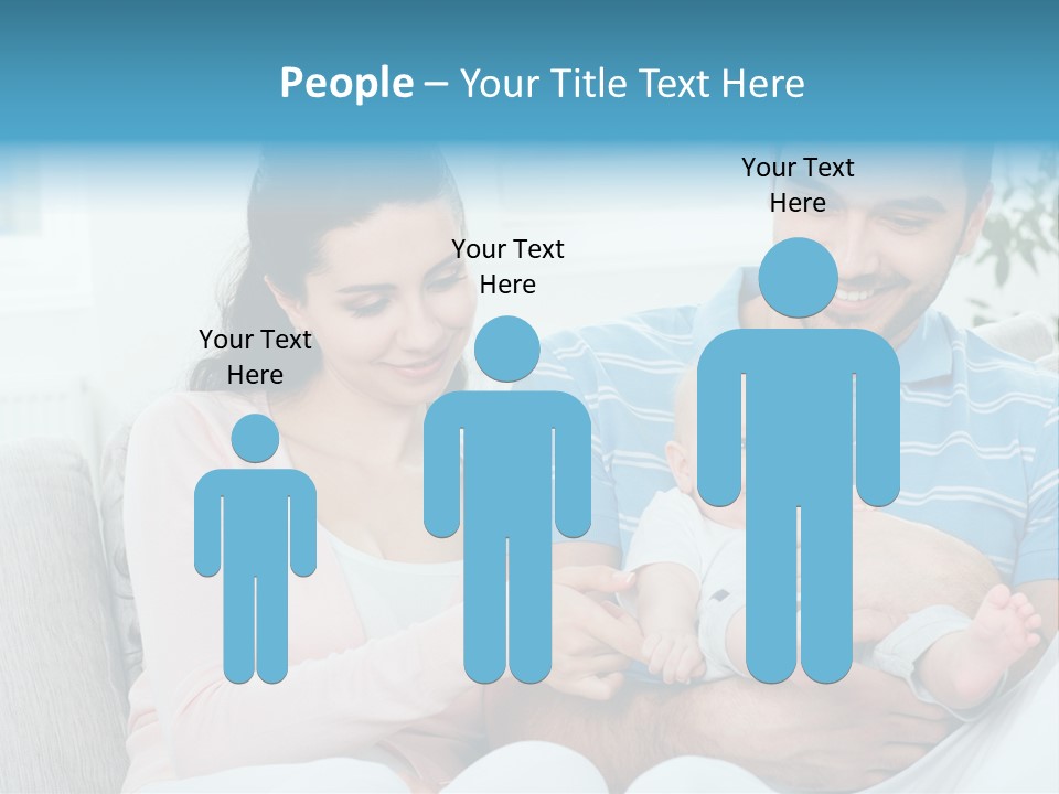 Mother Child Father PowerPoint Template