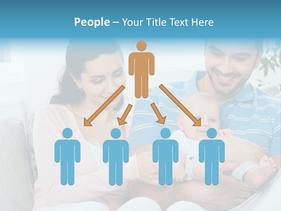 Mother Child Father PowerPoint Template