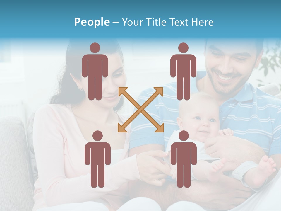 Mother Child Father PowerPoint Template