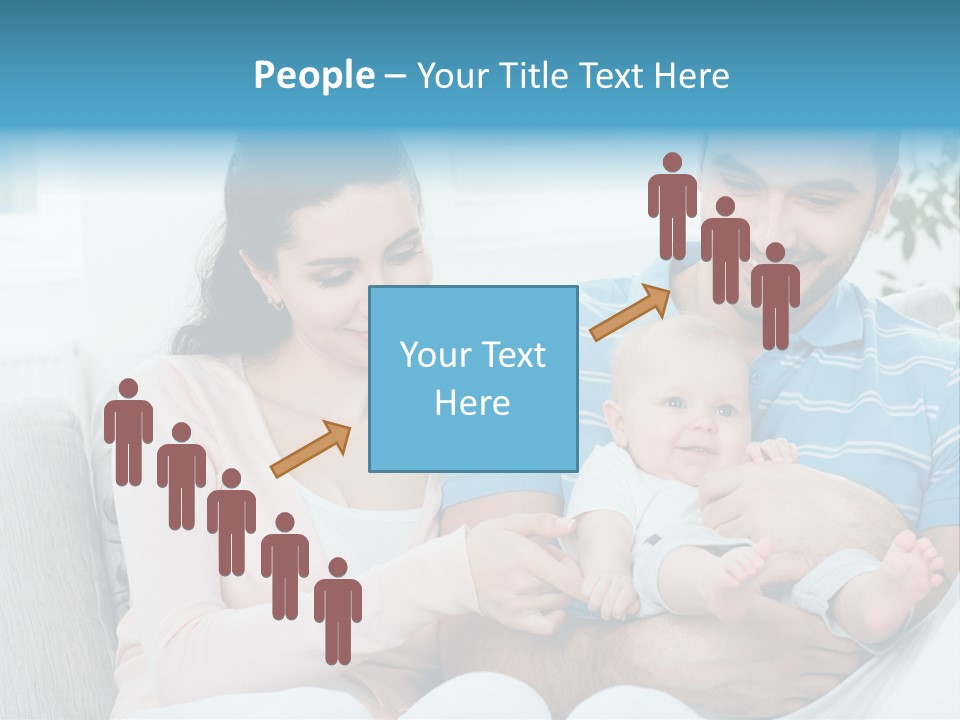 Mother Child Father PowerPoint Template