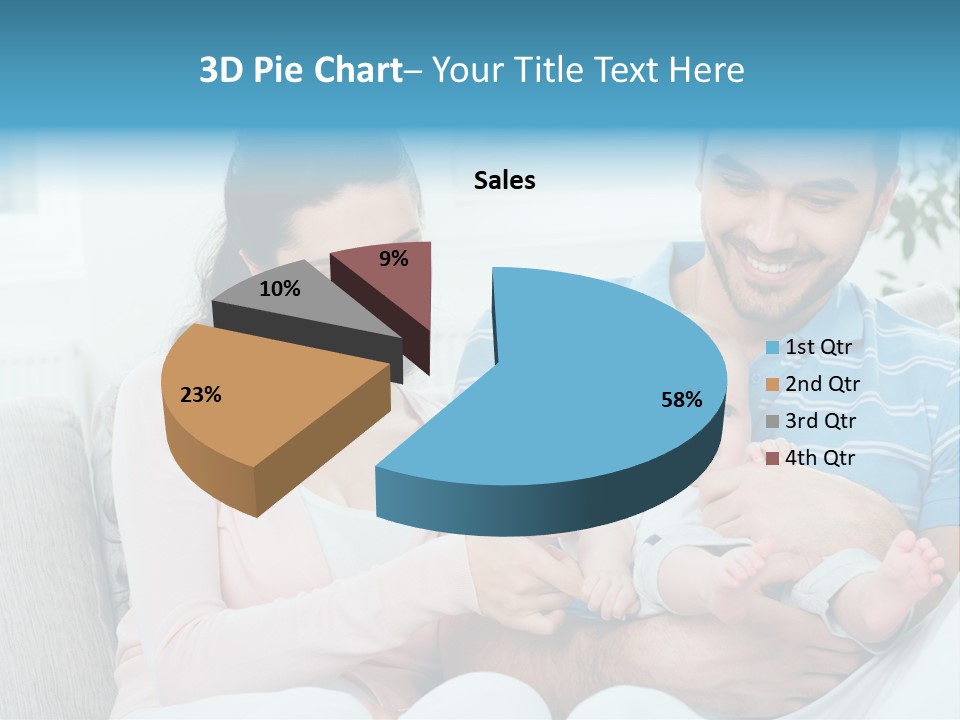 Mother Child Father PowerPoint Template