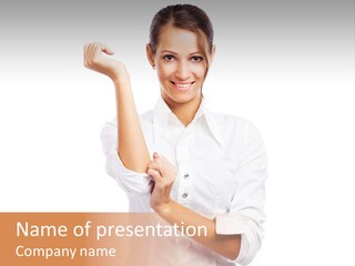 Turn Up People Blouse PowerPoint Template